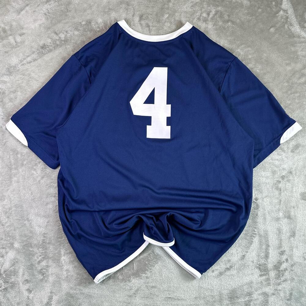 Y2K Diadora Soccer Jersey Blue 4Life Sponsor 4 Football Shirt Mens Large - Picture 2 of 8